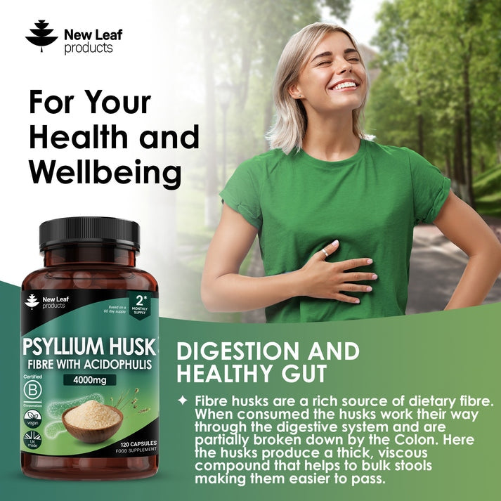 Fibre Supplement Psyllium Husk with Acidophilus Capsules