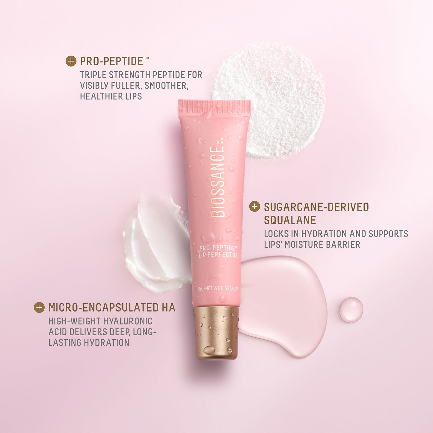 Biossance Pro Peptide Lip Perfector - Blush Quartz 15g