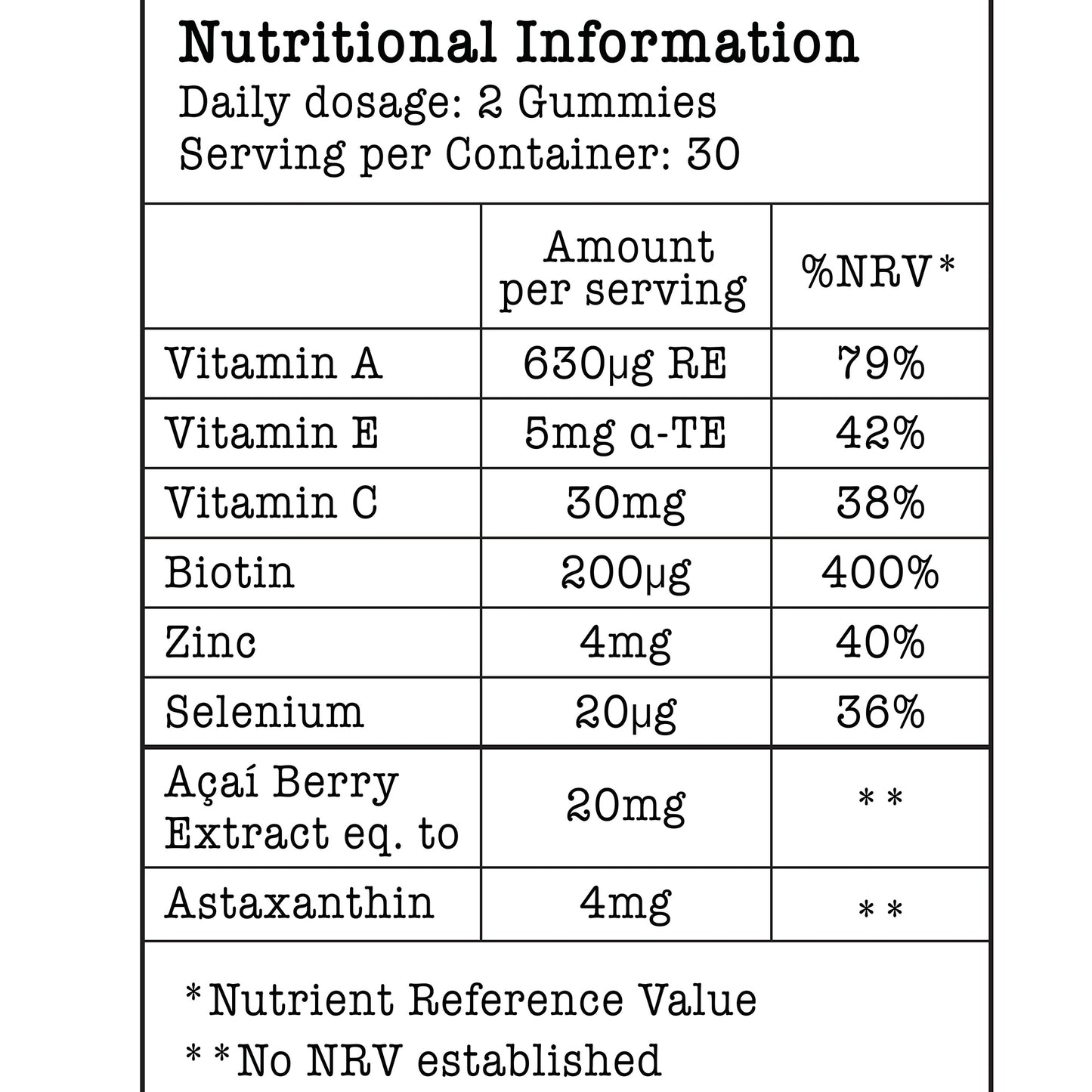 Manifesto 7 Day Beauty Gummies 47g