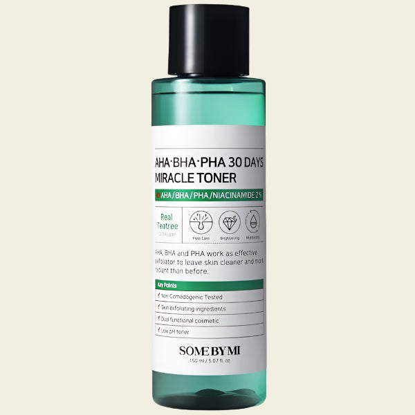 AHA, BHA, PHA, toner, face, skincare, buy online in UK, Korean Skincare for Acne Prone Skin, Niacinamide, tea tree