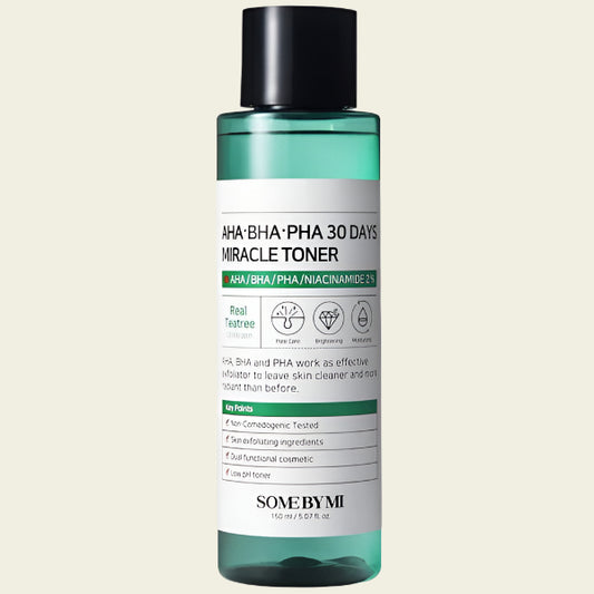 AHA, BHA, PHA, toner, face, skincare, buy online in UK, Korean Skincare for Acne Prone Skin, Niacinamide, tea tree