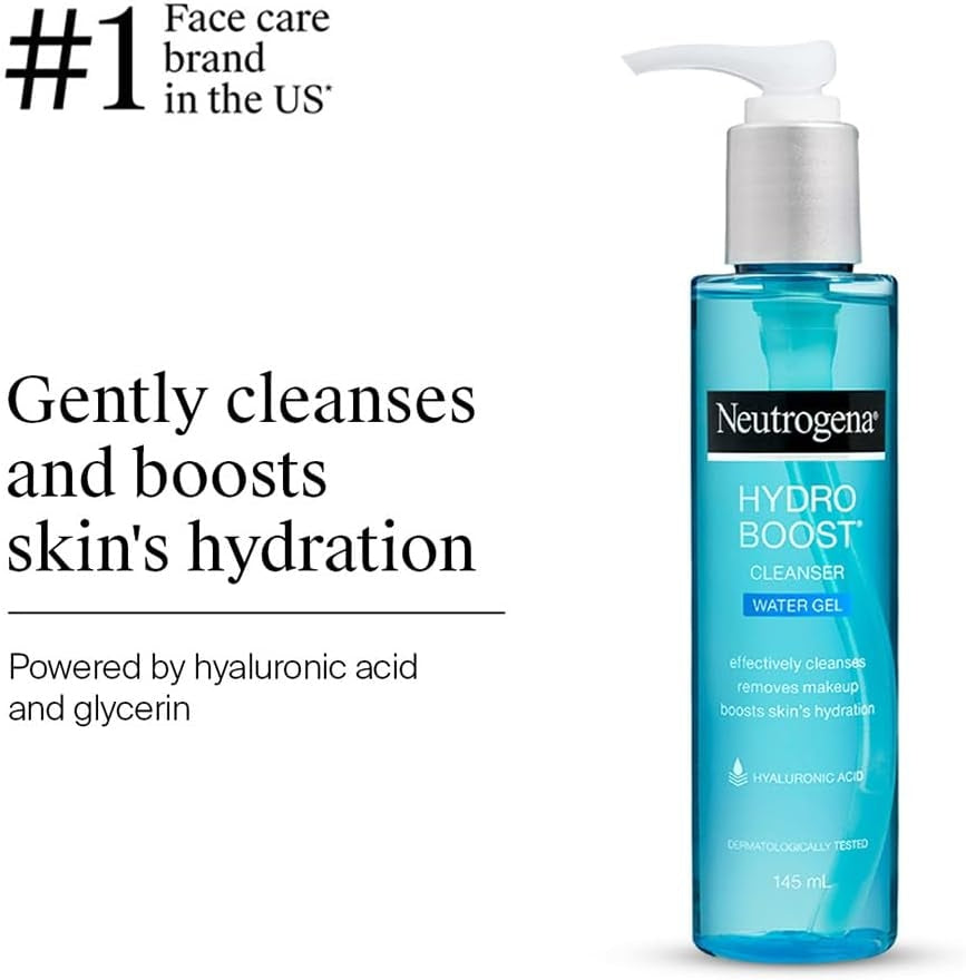 Neutrogena Hydro Boost Water Gel Facial Cleanser, with Hyaluronic Acid - 200ml