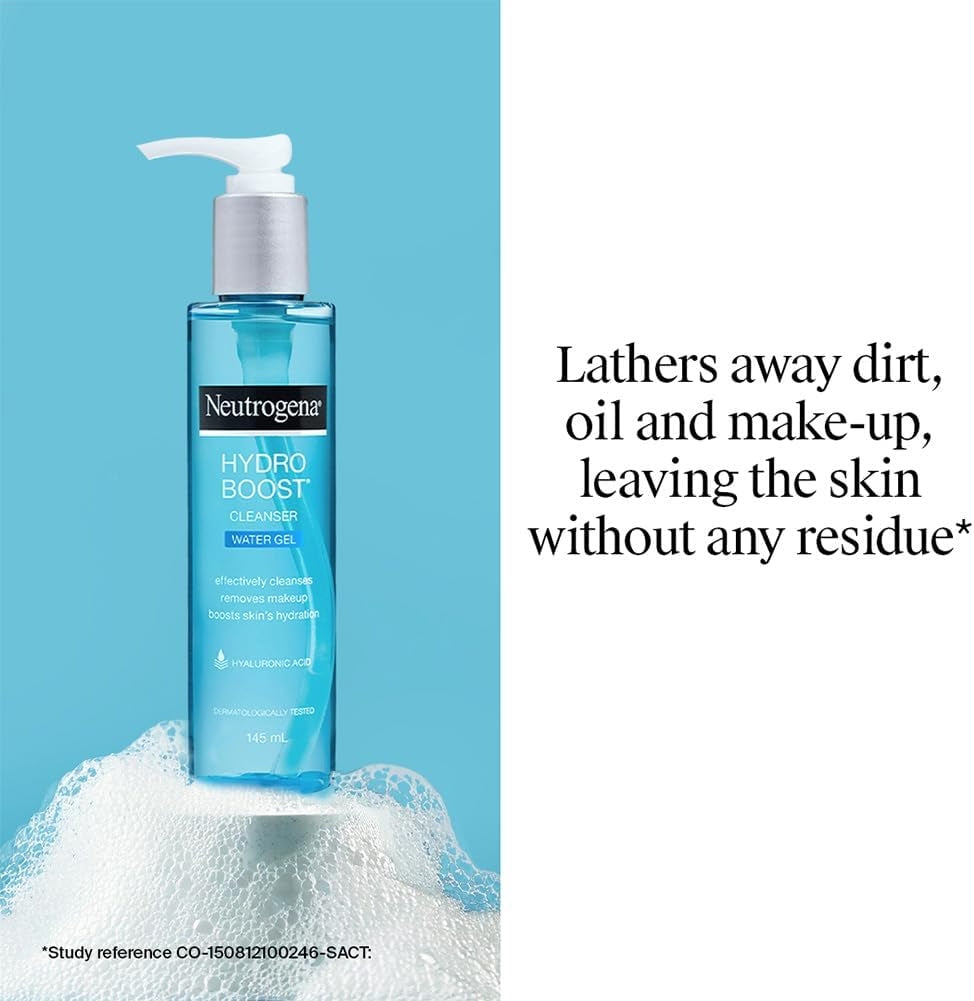 Neutrogena Hydro Boost Water Gel Facial Cleanser, with Hyaluronic Acid - 200ml