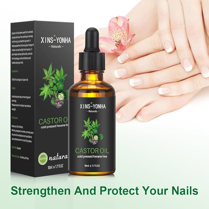 Castor Oil Hair Growth Oil And Skin Care Ricin Oil (50ml)