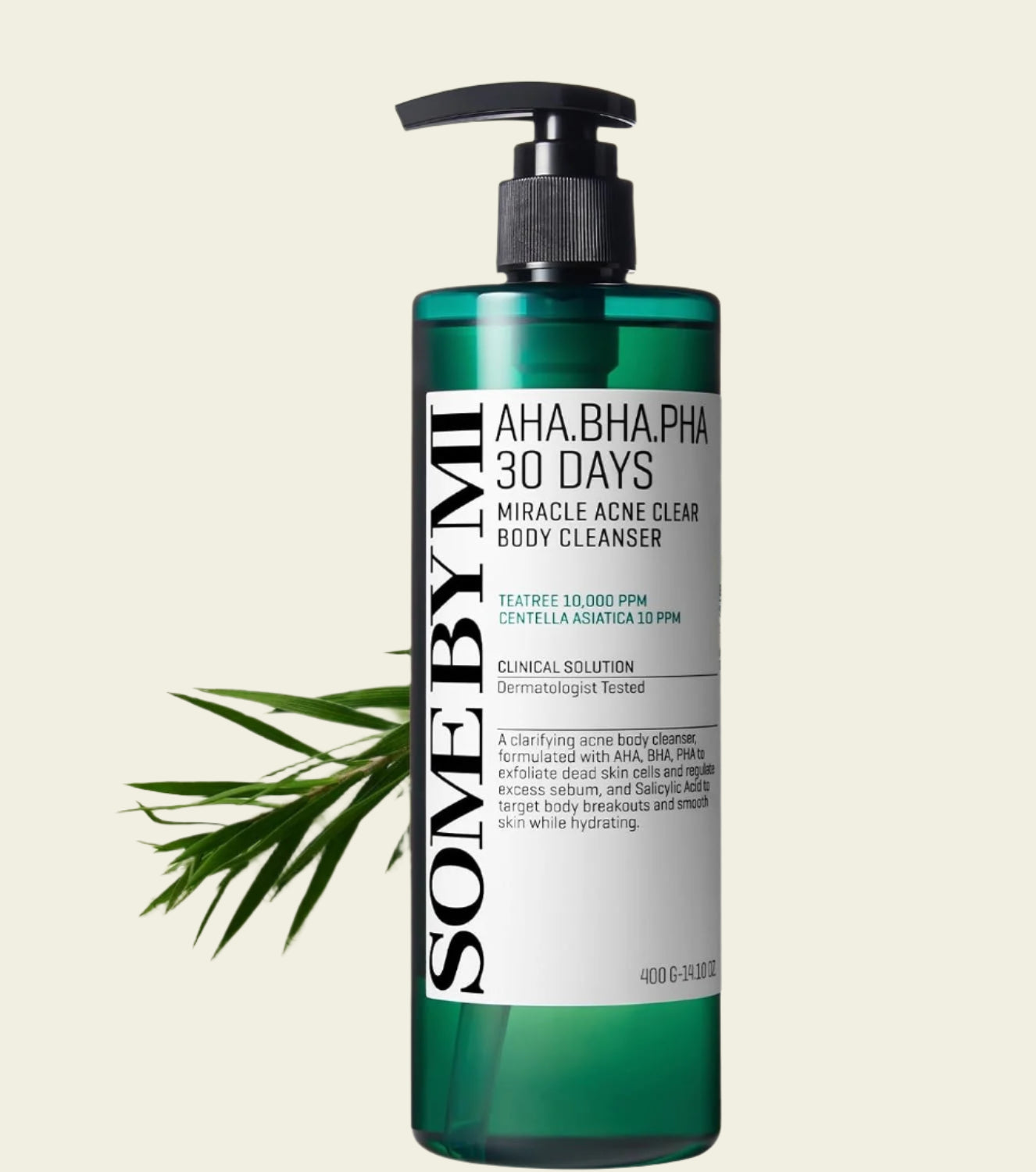 SOME BY MI AHA BHA PHA 30 Days Miracle Acne Clear Body Cleanser 400ml - Korean Back Acne Body Wash with Tea Tree - Exfoliating Salicylic Acid Body Wash for Smooth Skin - Korean Skincare Shower Gel,  Premium Beauty, Buy Korean skincare products online in UK at luxsupp.com