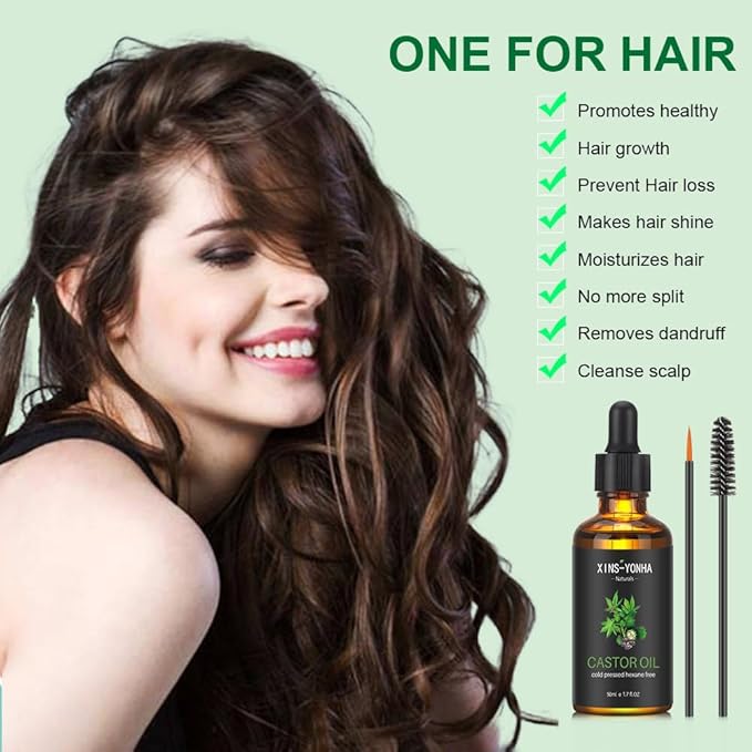 Castor Oil Hair Growth Oil And Skin Care Ricin Oil (50ml)