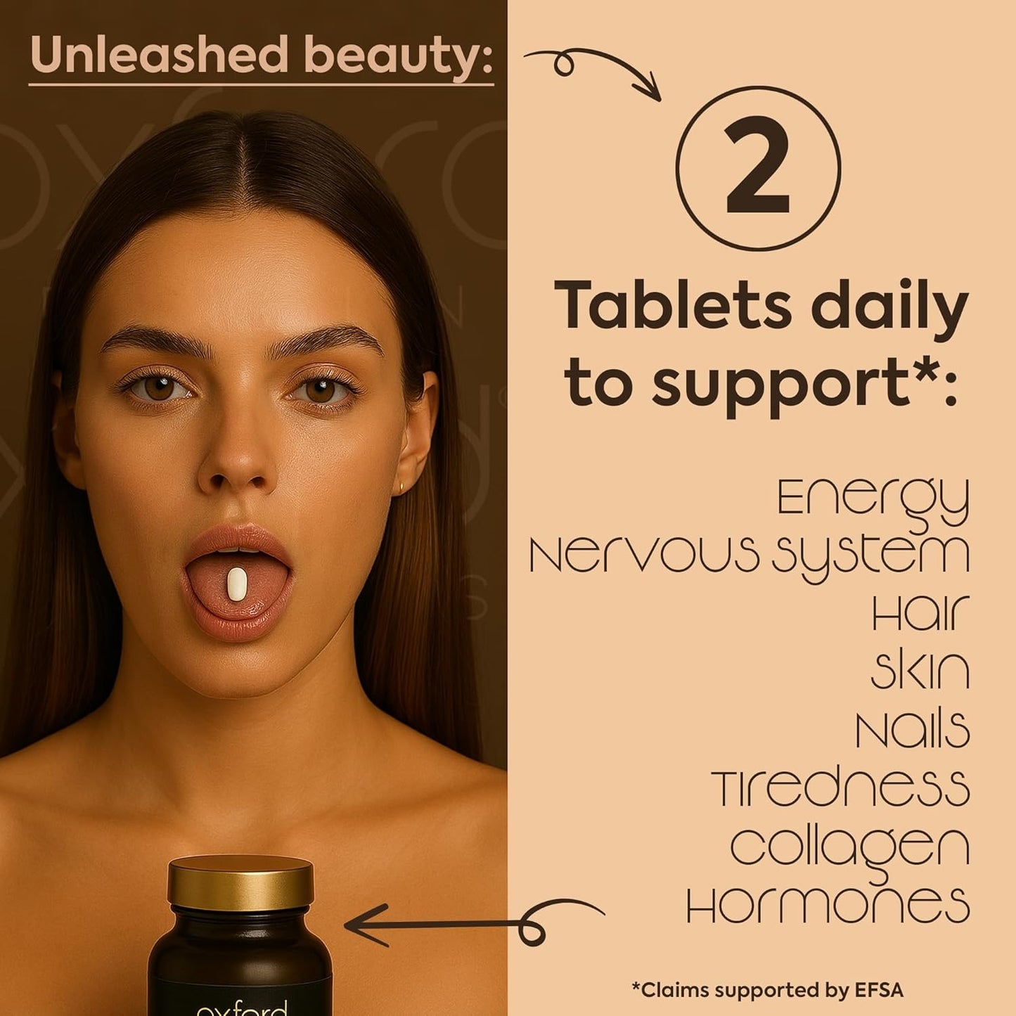 Award Winning Multivitamin Tablets for Women with Collagen & Hyaluronic Acid | Made in The UK | Womens Vitamins to Support Hormones, Immunity & Energy | Collagen Supplements for Women | 90 Tablets, Buy best Vitamins, Minerals & Supplements online in UK at luxsupp.com, Multivitamin Tablets for men & women, omega, Biotin and Iron, vitamin D, vitamin C, vitamin B