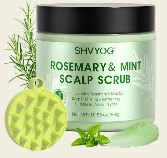 SHVYOG Rosemary and Mint Scalp Exfoliator Hair Treatment Nourishing Detox Hair Scrub 100 g