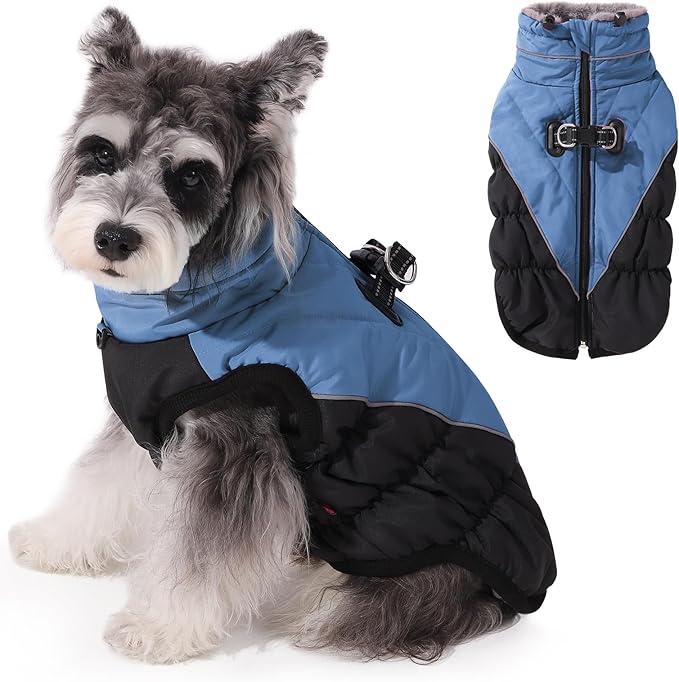 Poseca Dog Winter Coat Warm Dog Coat Reflective Windproof