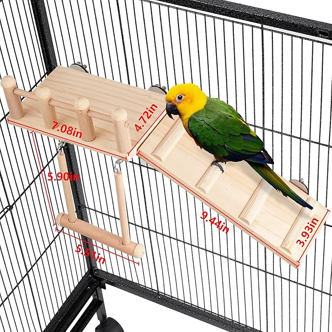 TeTupGa Hamster Bird Perches Cage