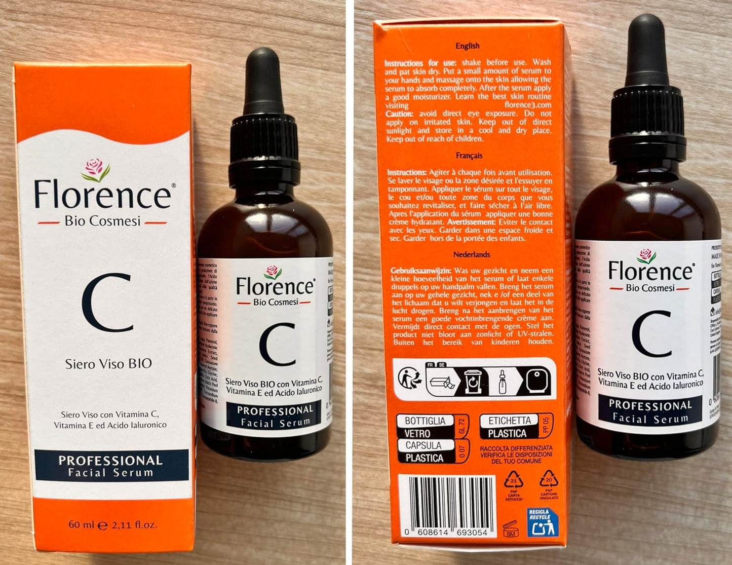 Organic Vitamin C Serum for Face 2.11oz | Anti-Aging & Brightening Serum | Dark Spot & Wrinkle Repair