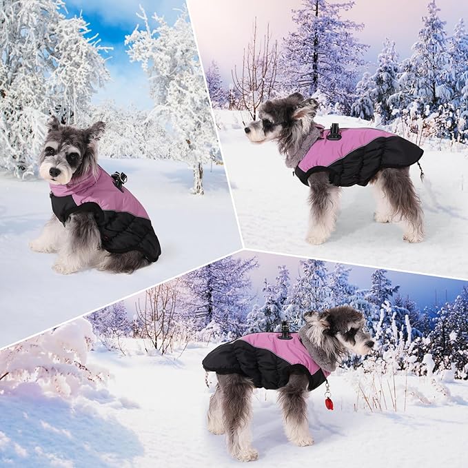 Poseca Dog Winter Coat Warm Dog Coat Reflective Windproof