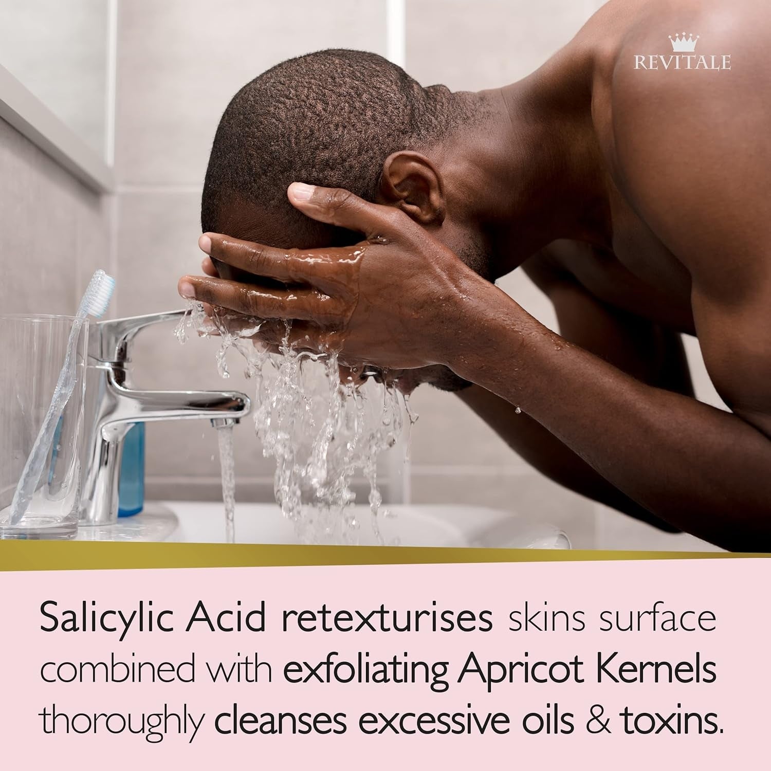 Revitale Salicylic Acid Scrub Soap, Pore Exfoliating, Softening Skin, Anti-Blemish, bath & Body, cleanser,  Premium Beauty, Buy skincare products online in UK at luxsupp.com