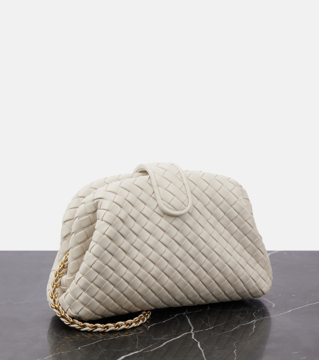 Bottega Veneta Lauren 1980 Intrecciato Small leather clutch
