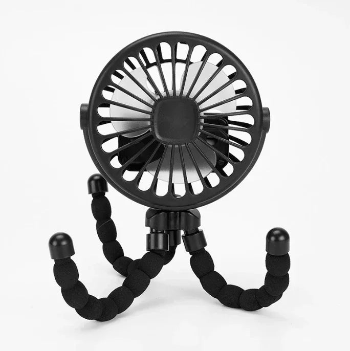 Multi Functional Student Baby Stroller Portable USB Mini USB Rechargeable Handheld Electric Fan for Home 3 Speeds