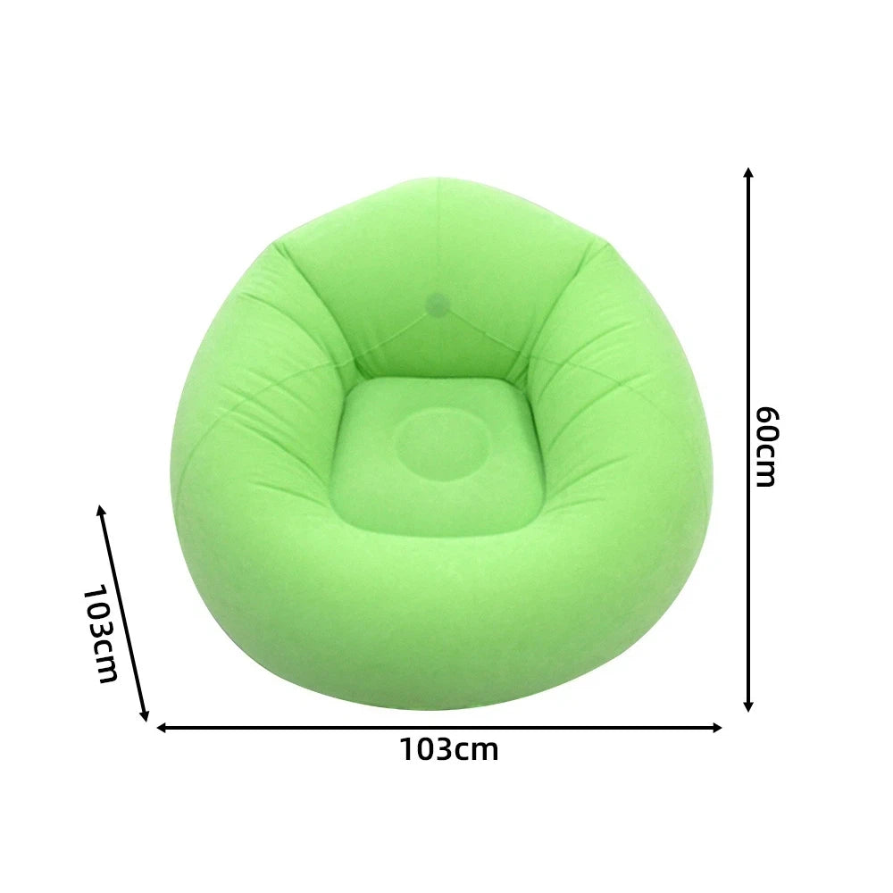 Inflatable Lazy Sofa Folding Portable Pvc Inflatable Air Chair for Living Room Outdoor Camping Convenient Beach Lounge Chair