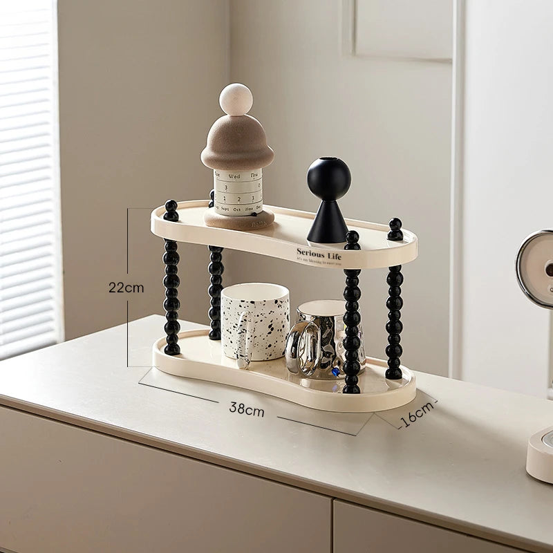 INS Style Multi-layer Storage Rack Bathroom Countertop Cosmetics Display Desktop Mug Storage Rack Aromatherapy Perfume Holder