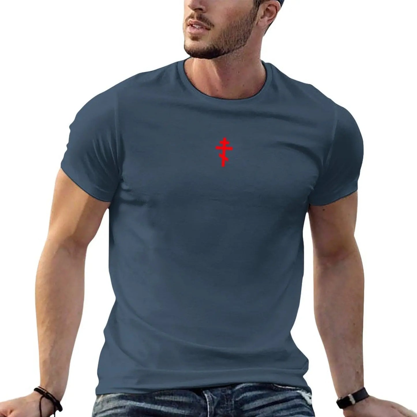 Orthodox Cross T-Shirt Work Duty Casual T-Shirt
