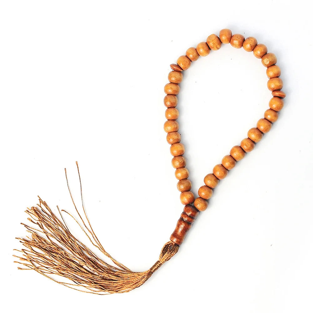 Wooden Tasbih Prayer Beads – 33 or 99 Beads