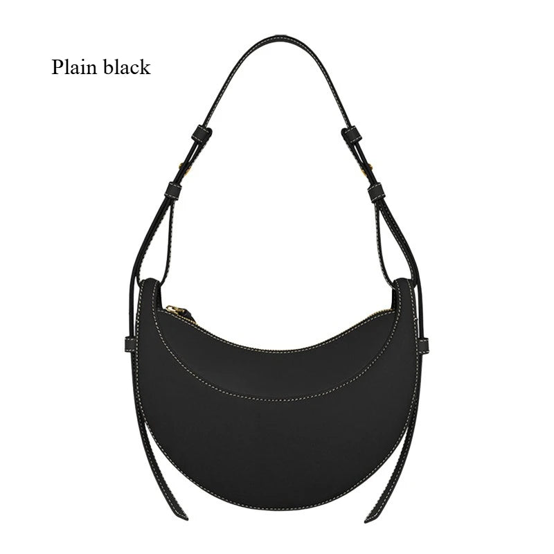 2025 Fashion Women's Bag High quality niche design Saddle bag Single shoulder crossbody bag Underarm bag