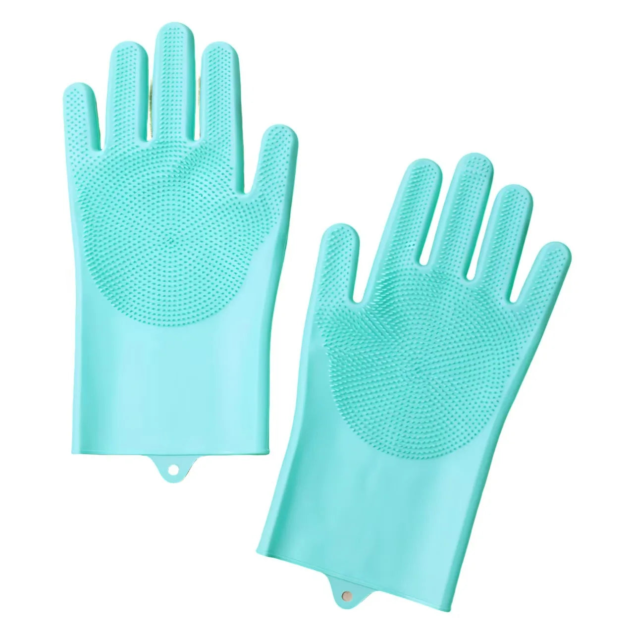 Silicone Dishwashing Gloves for Kitchen Dishwashing Laundry Scrubbing Gloves Household Soft Bristles Cleaning Pet Bathing Gloves