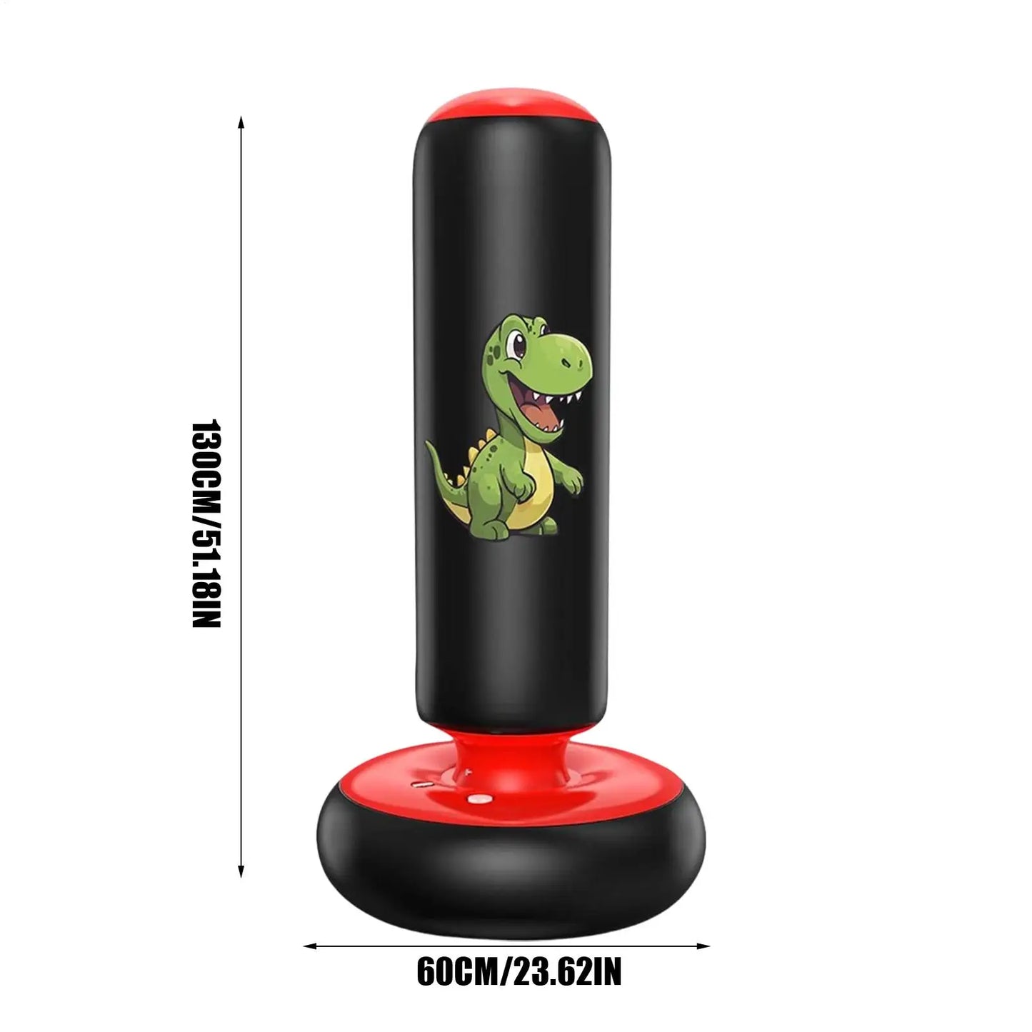 Inflatable Punching Bag Standing Thickened Stress Toys Kids Boxing Bag For Practice Karate For Teenager Boys Girls Karate MMA