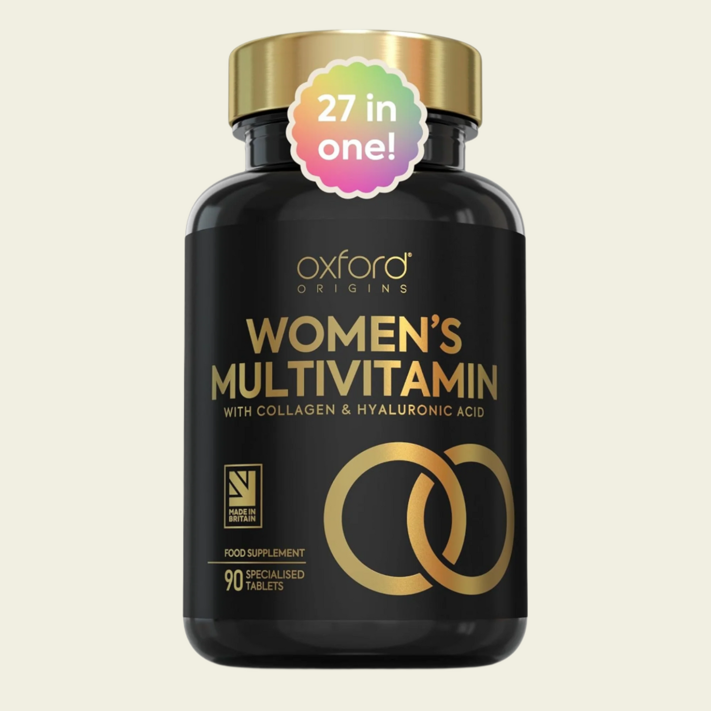 Award Winning Multivitamin Tablets for Women with Collagen & Hyaluronic Acid | Made in The UK | Womens Vitamins to Support Hormones, Immunity & Energy | Collagen Supplements for Women | 90 Tablets, Buy best Vitamins, Minerals & Supplements online in UK at luxsupp.com, Multivitamin Tablets for men & women, omega, Biotin and Iron, vitamin D, vitamin C, vitamin B