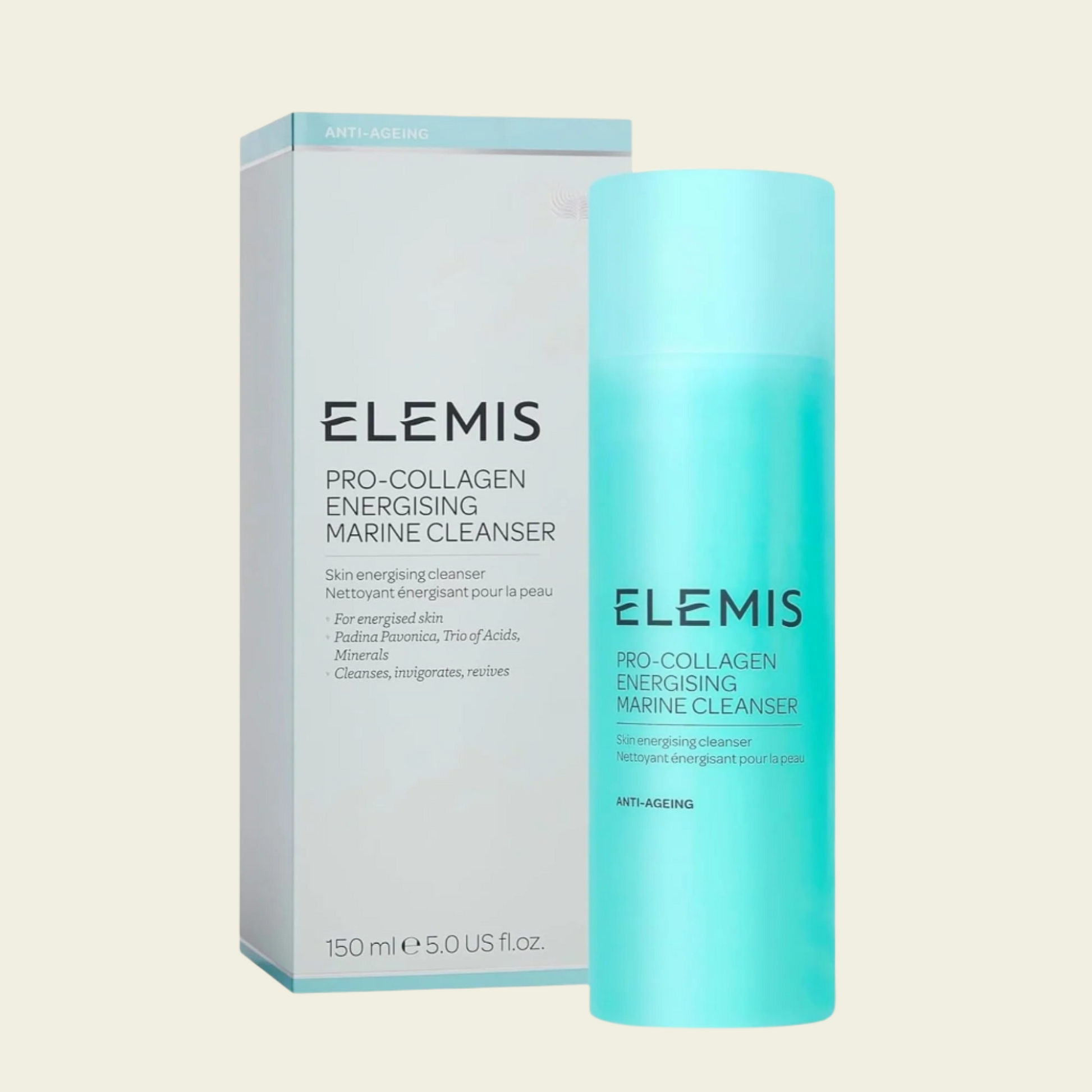 ELEMIS Pro-Collagen Energising Marine Cleanser – Anti-Aging Gel Face Wash for Radiant, Revitalized Skin – Deeply Cleanses Without Drying – 150ml