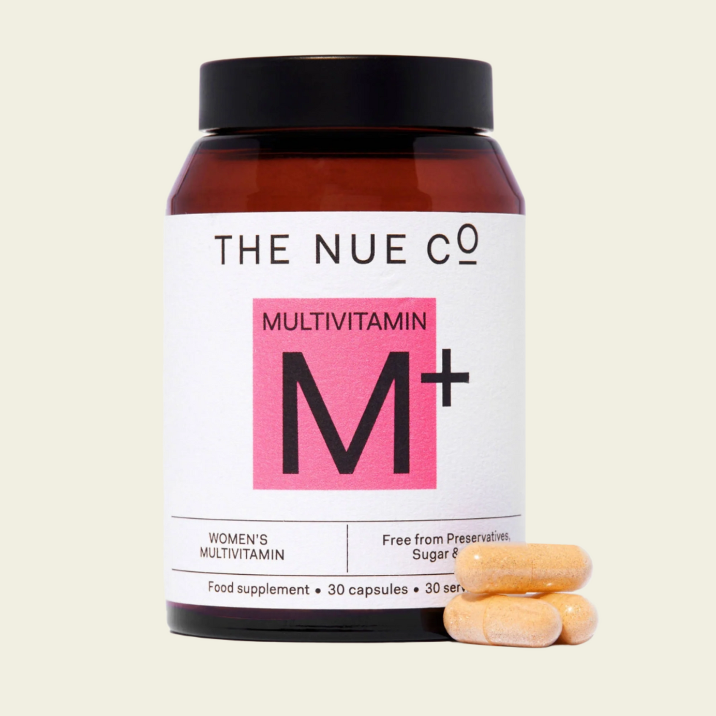 The Nue Co. Multi Vitamin Women - Supports Energy, Immunity, Focus - Non-GMO - Vegan - Gluten Free - Sugar Free - 30 Capsules