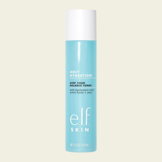 e.l.f. SKIN Keep Your Balance Toner, Gentle, Refreshing, Anti-Inflammatory, Removes Makeup & Impurities, Hydrates, Cleanses, Soothes, Infused with Hyaluronic Acid, Witch Hazel and Aloe