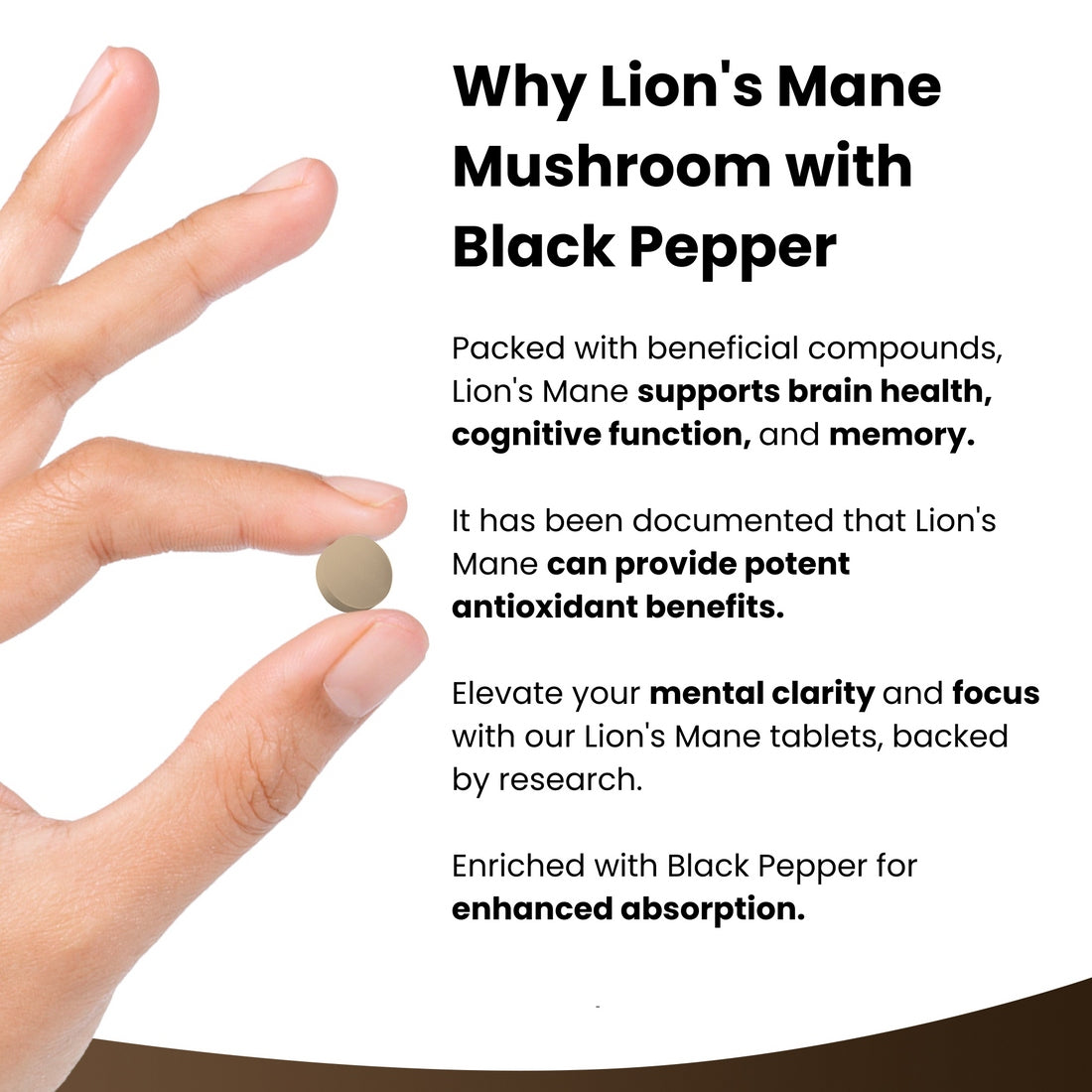 Lions Mane Mushroom Extract Supplement 2000mg