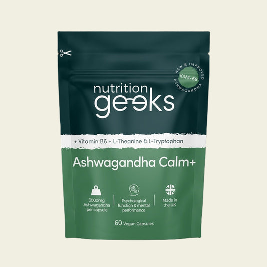 Ashwagandha Calm+ KSM-66 Complex | 3000mg High Strength with Amino Acids & Vitamin B6 | 2-Month Supply (60 capsules) | Vegan, UK Made
