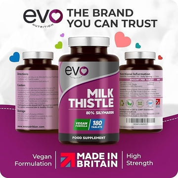 Milk Thistle Tablets 4000mg 180 Tablets | Vegan Supplement