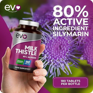 Milk Thistle Tablets 4000mg 180 Tablets | Vegan Supplement