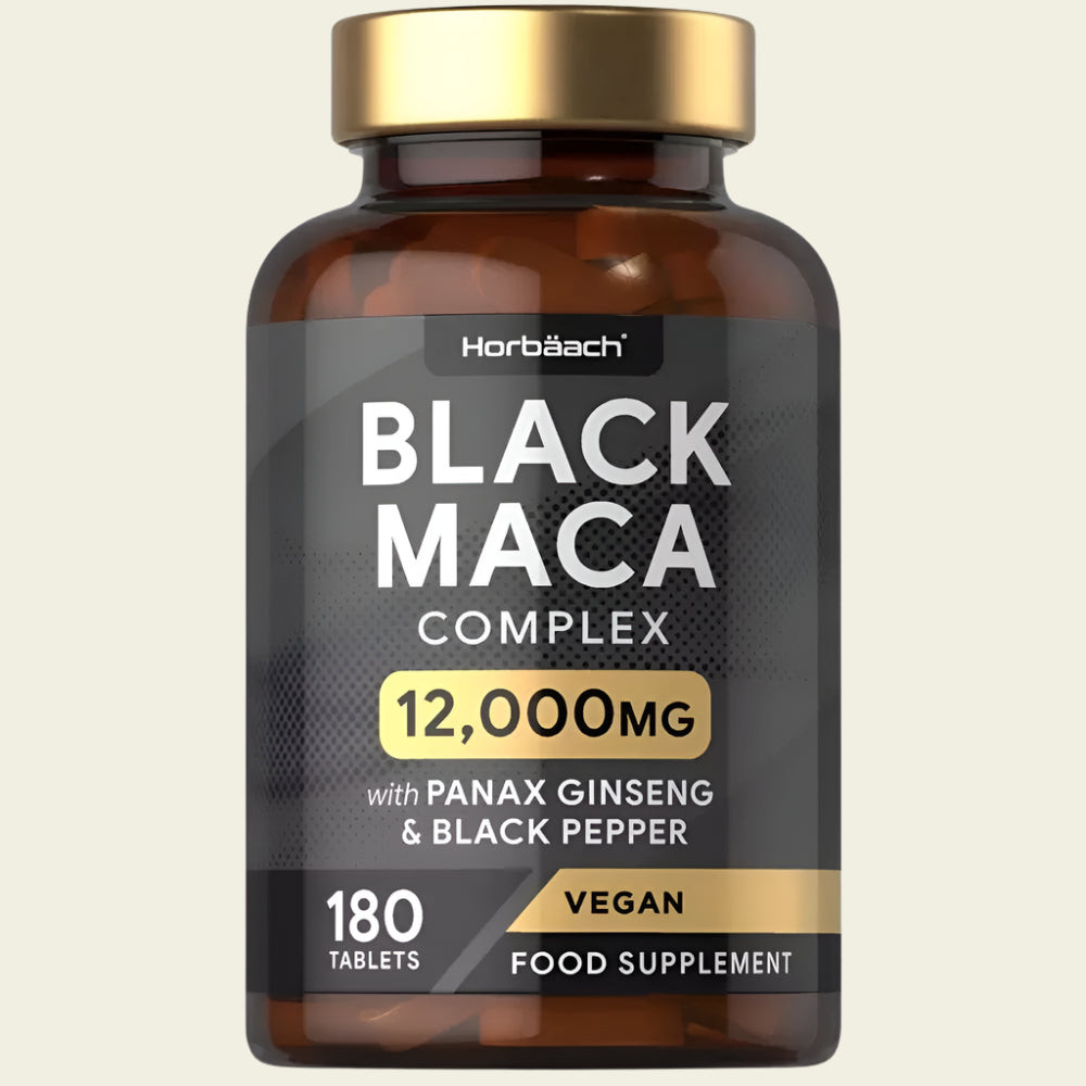 Black Maca Root Complex 12,000 mg | 180 Tablets