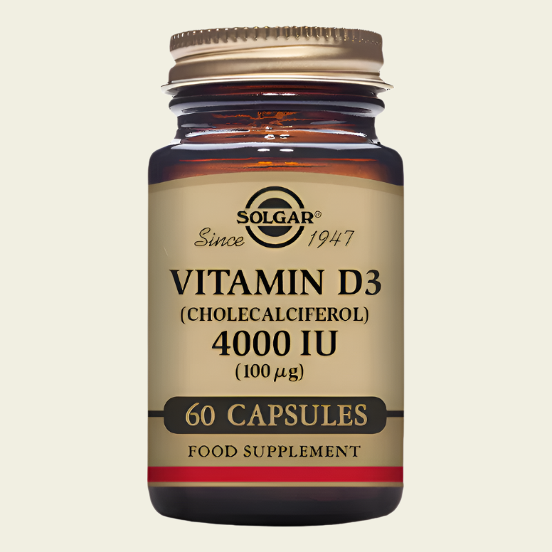 Solgar Vitamin D3 4000 IU (100 µg) Vegetable Capsules - 60 Count (Pack of 1)