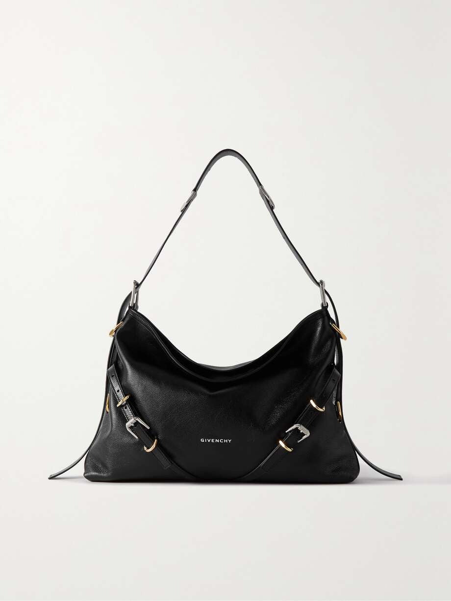 GIVENCHY Voyou medium textured-leather shoulder bag