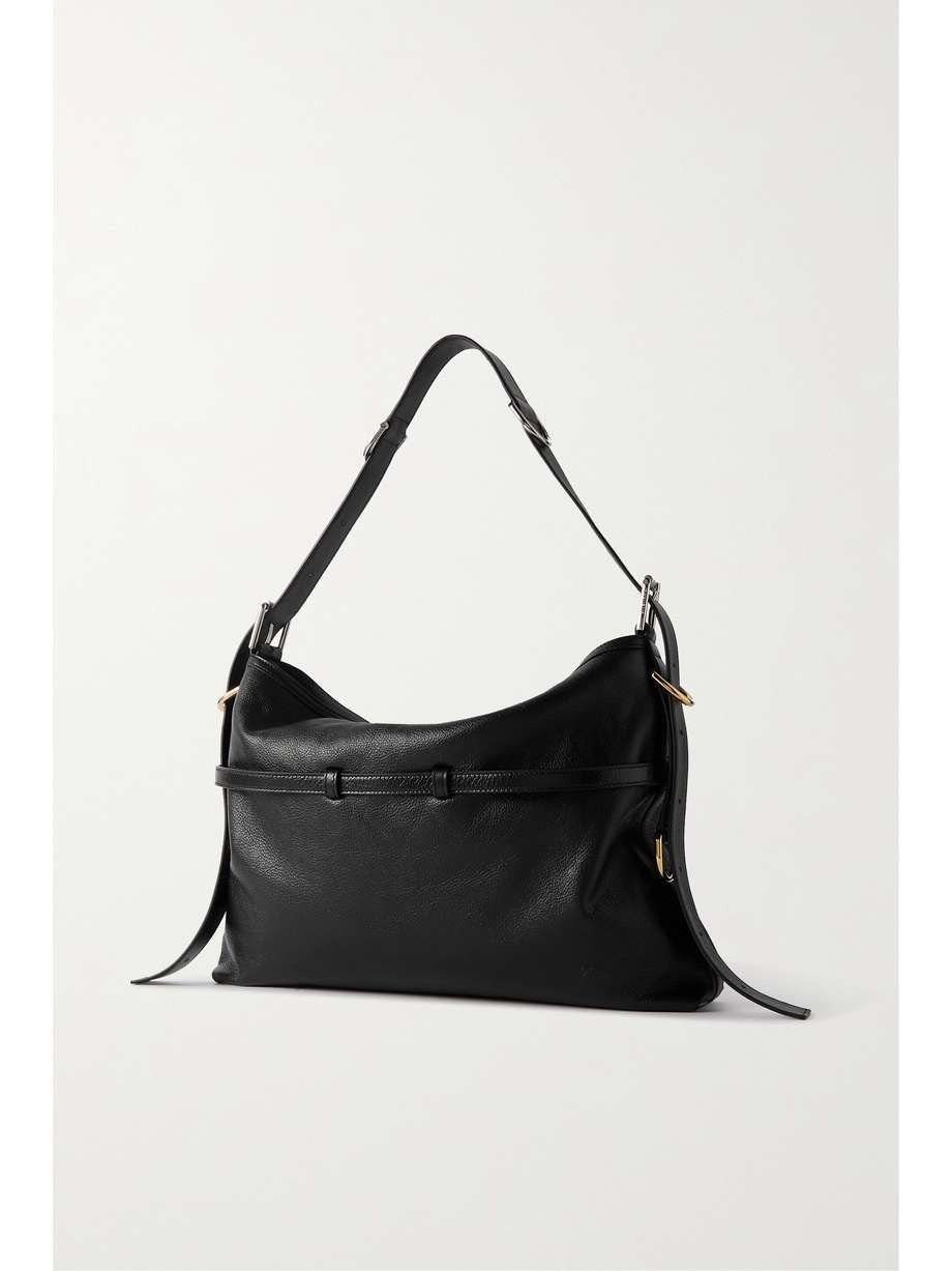 GIVENCHY Voyou medium textured-leather shoulder bag
