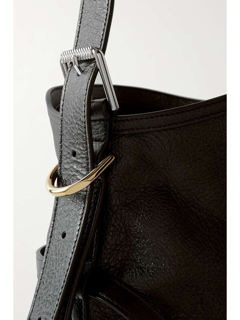 GIVENCHY Voyou medium textured-leather shoulder bag