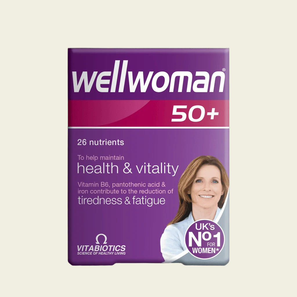 Vitabiotics Wellwoman 50+, 30 Tablets, Pack of 1, Buy best Vitamins, Minerals & Supplements online in UK at luxsupp.com, Multivitamin Tablets for men & women, omega, Biotin and Iron, vitamin D, vitamin C, vitamin B6