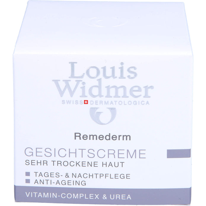 Louis Widmer Remederm Gesichtscreme Tages-und Nachtpflege, 50 ml Cream