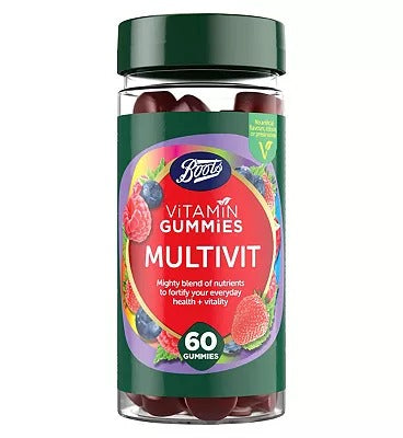 Boots Vitamin Gummies Multivit - 60 Mixed Berry Gummies