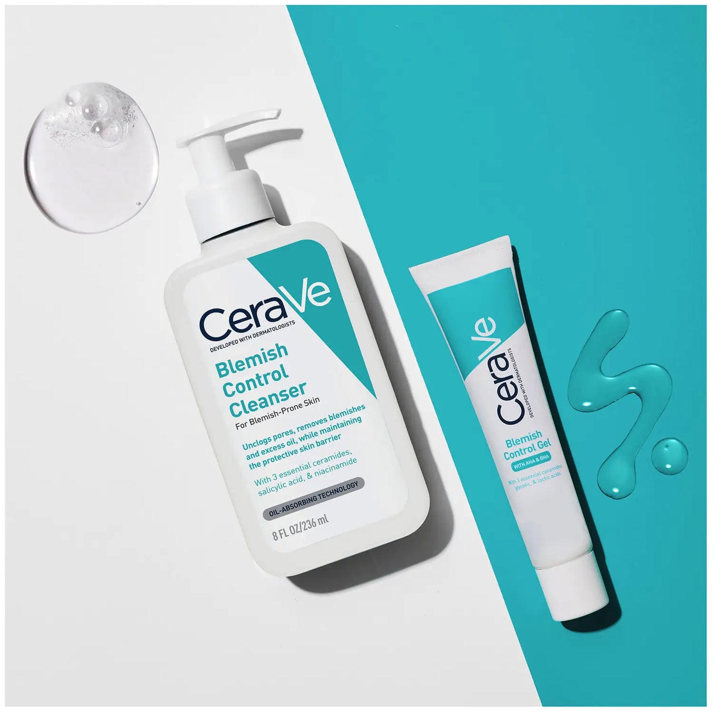 CeraVe Blemish Control Gel Moisturiser with 2% Salicylic Acid & Niacinamide for Blemish-Prone Skin 40ml