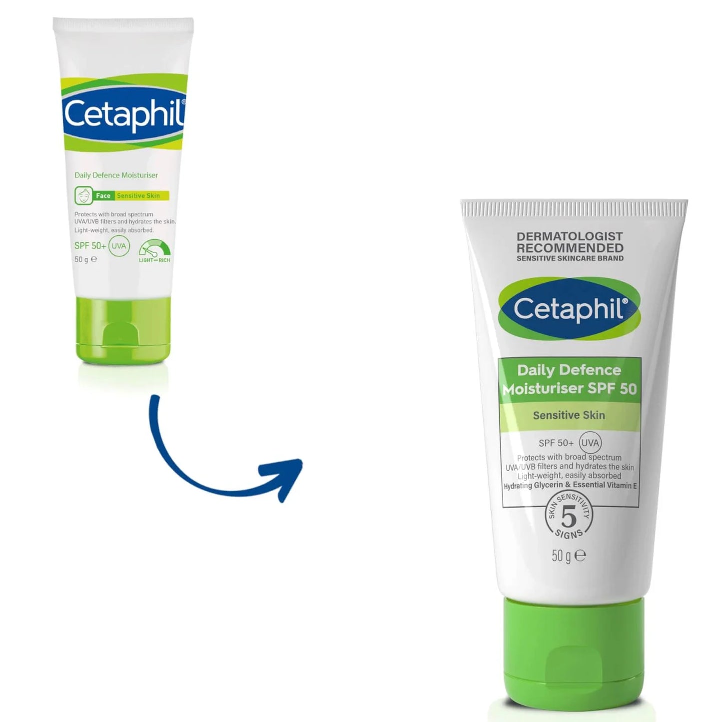 Cetaphil Daily Defence Moisturiser SPF50+ 50g