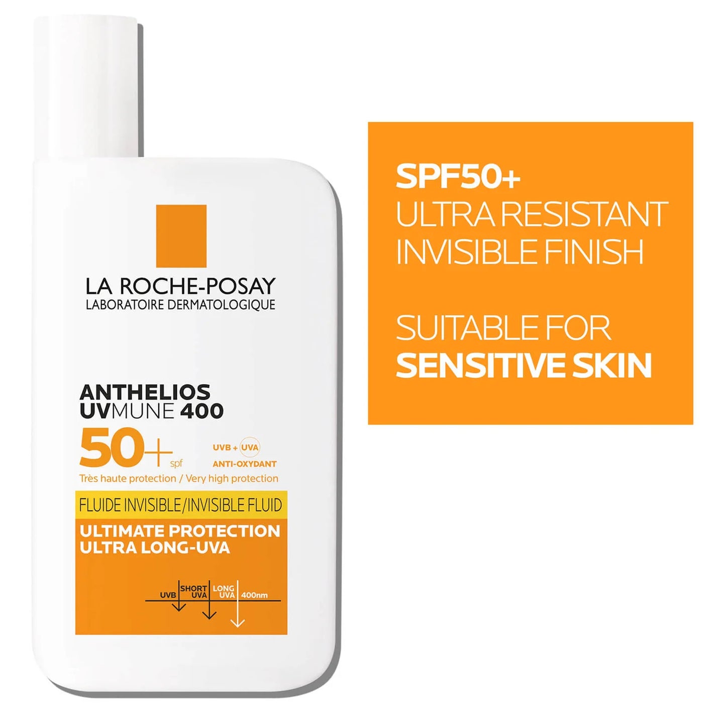 La Roche-Posay Anthelios UVMune 400 Invisible Fluid SPF50+ Sun Cream 50ml