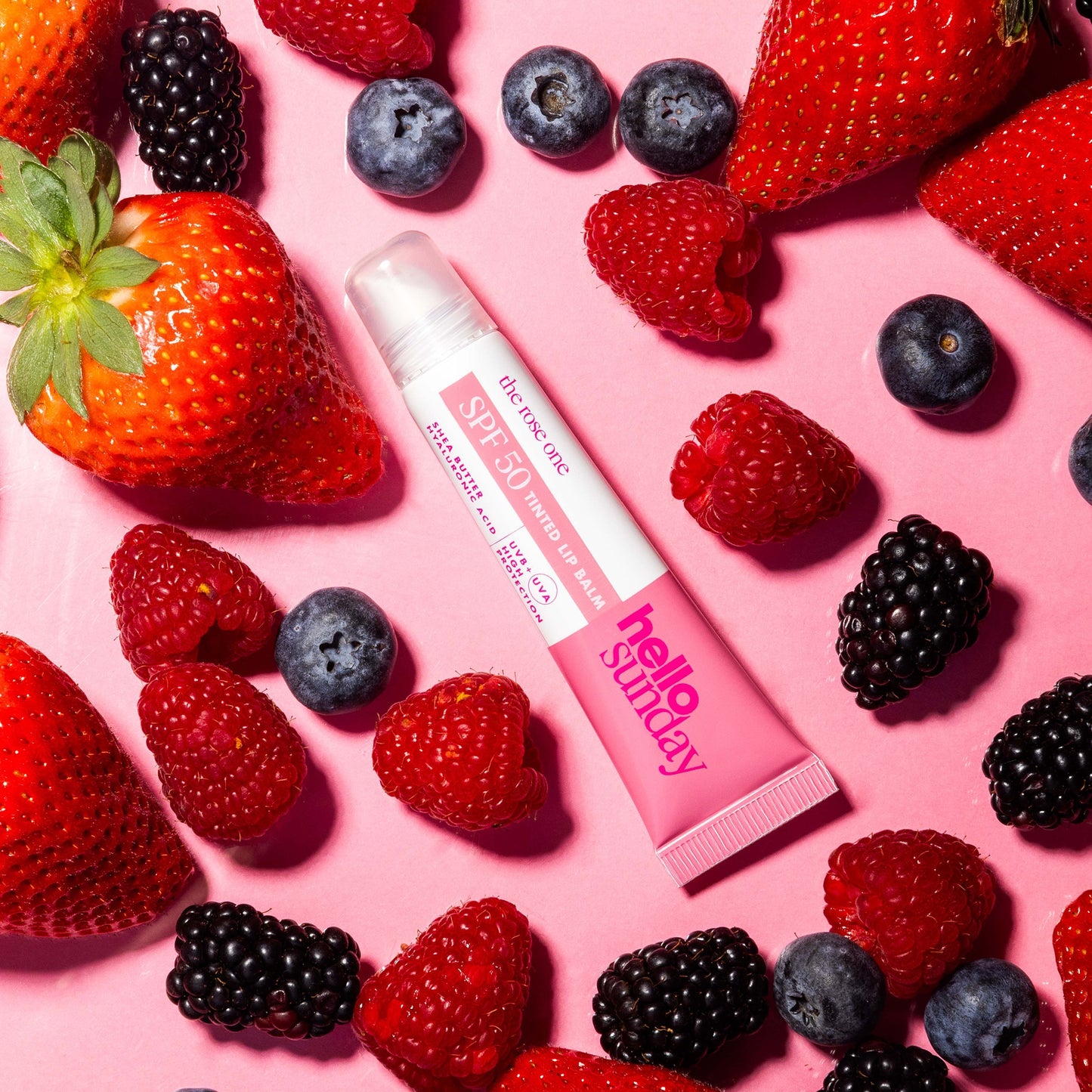 Hello Sunday Tinted Lip Balm SPF50 15ml - Rose