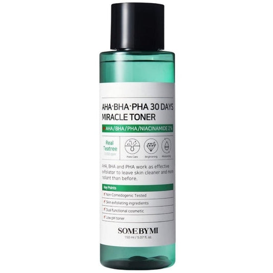 AHA, BHA, PHA, toner, face, skincare, buy online in UK, Korean Skincare for Acne Prone Skin, Niacinamide, tea tree