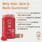 Nutriburst - Hair Skin and Nails Gummies - Biotin Zinc Vitamin E