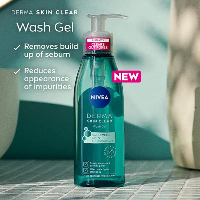 NIVEA Derma Skin Clear Wash Gel 150ml