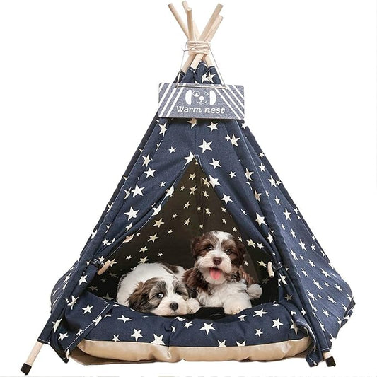 Pets Teepee Dogs Tent Teepee Tent 50x50x60cm